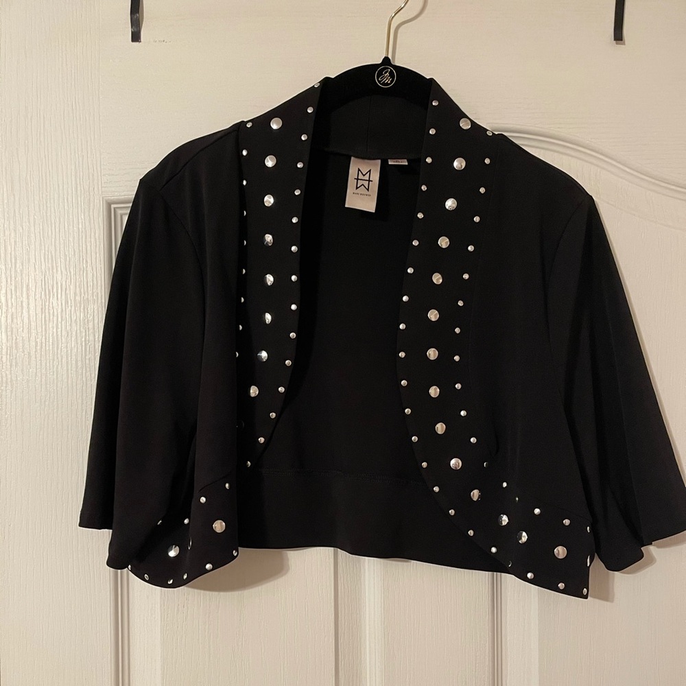 Marc Bouwer crop top short sleeve jacket